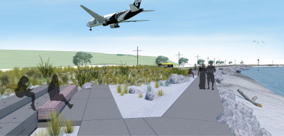 Cobham Drive under plane artists impression Aug 2019