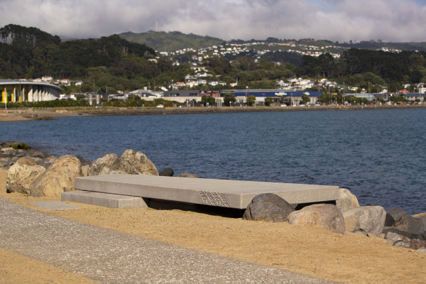 Image depicting new concrete platform and view towards Mt Victoria