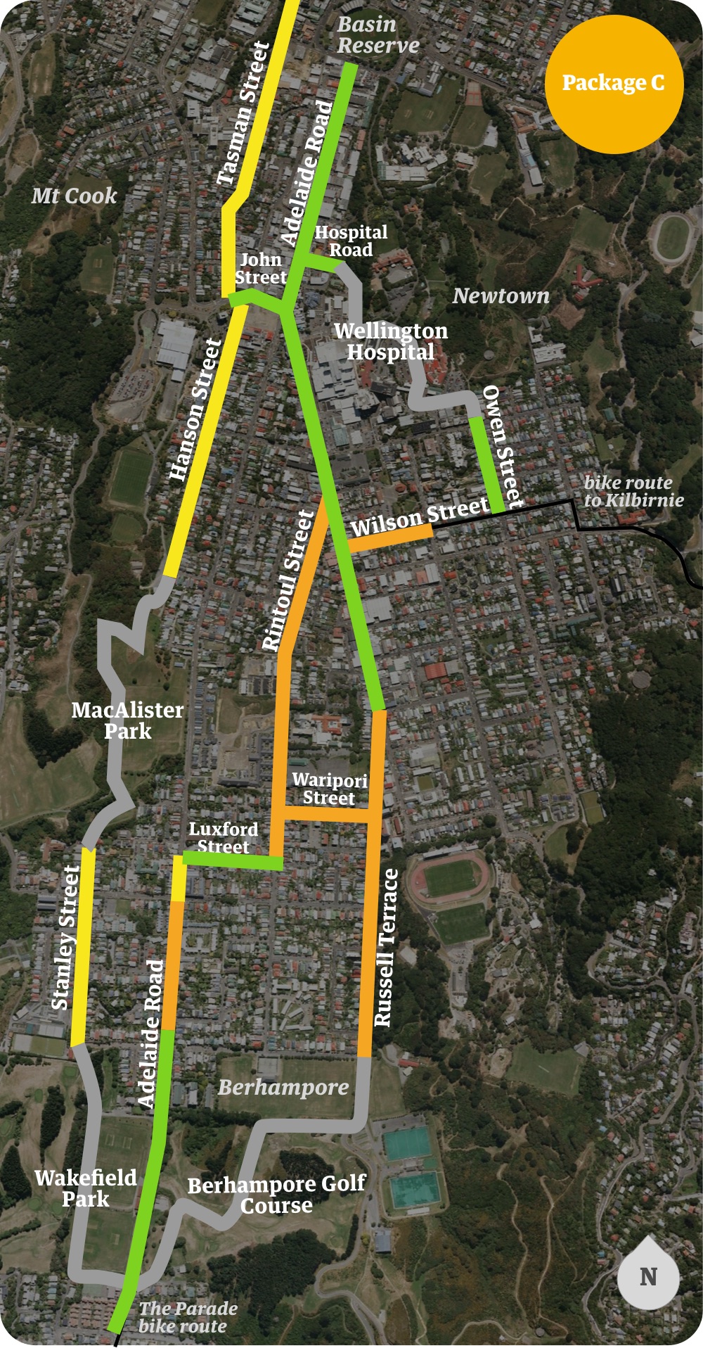 Package C Parking capacity reduction